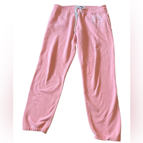 Abercrombie & Fitch Y2K coral logo jogger sweatpants - Picture 2 of 11